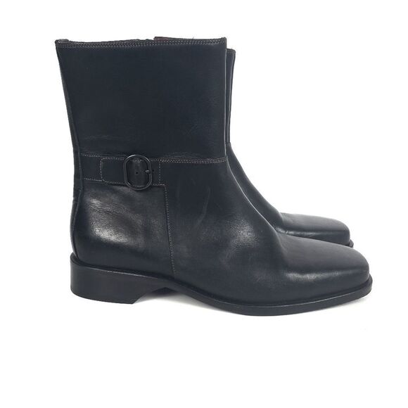 Cole Haan Country Mid Calf Black Leather B… - Picture 1 of 10